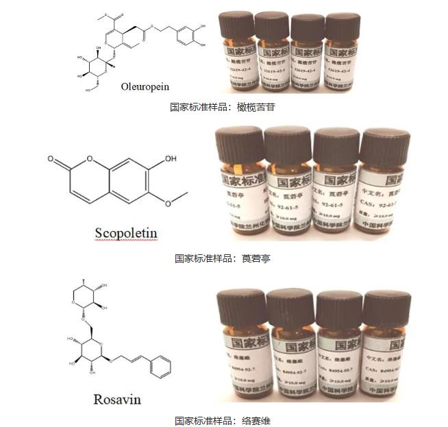 中科院兰州化物所3项国家标准样品-橄榄苦苷、莨菪亭和络赛维获准公布