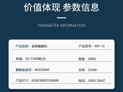 金相磨抛机MP-1B台式精密研磨抛光机预磨机研磨机图2