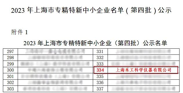 2023年上海市专精特新中小企业名单